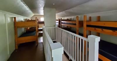 Dining Hall - Loft sleeping area with bunk beds
